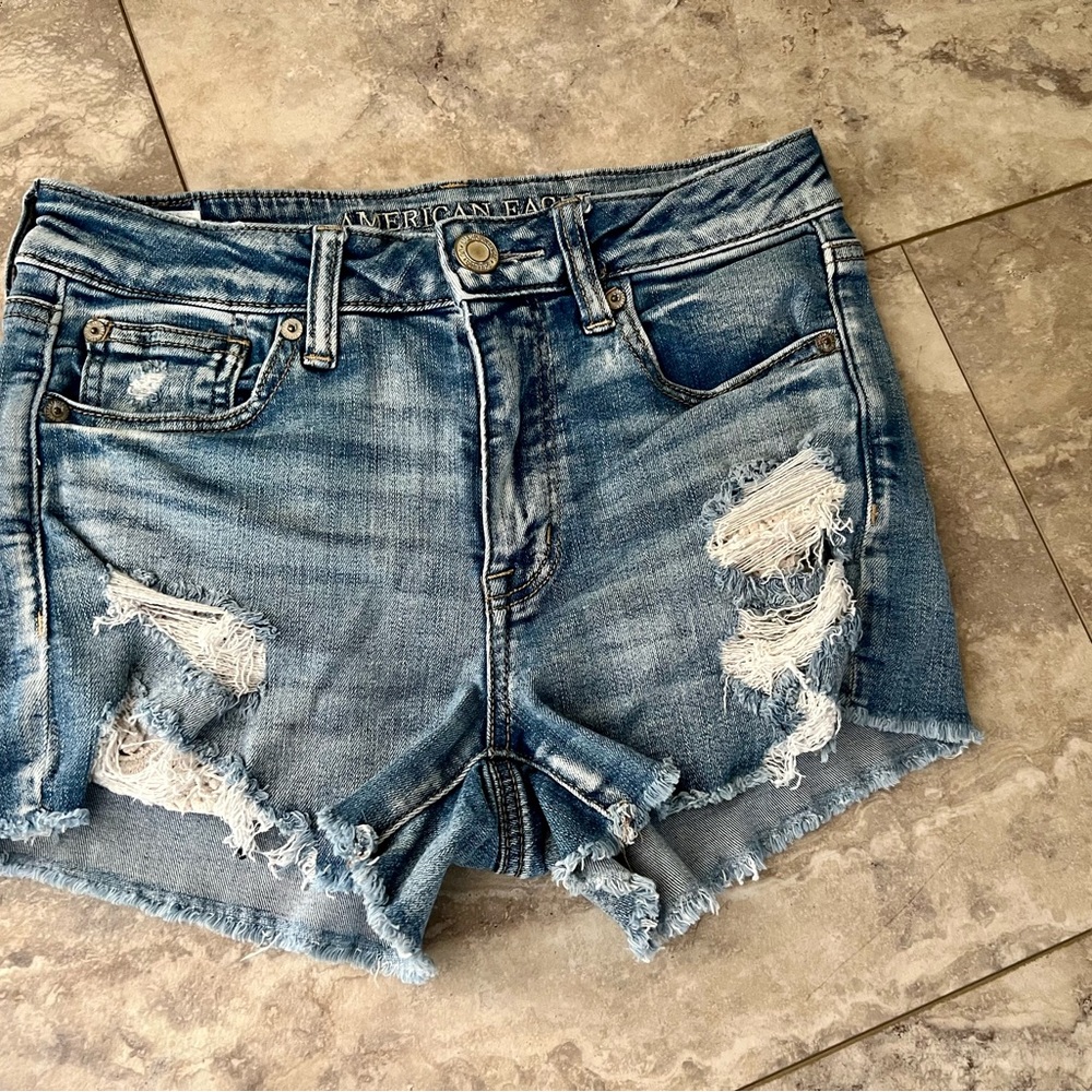 American Eagle Hi Rise Shorties Sz 4